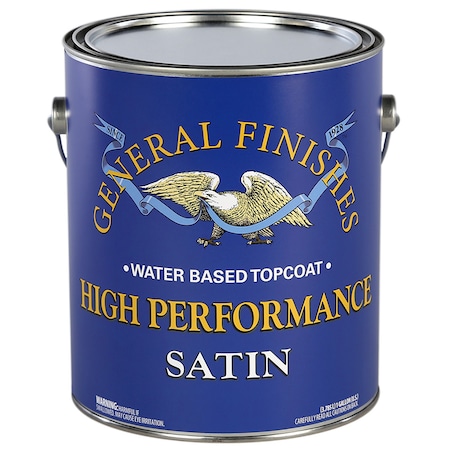 General Finishes 1 Gal Clear High Performance Water-Based Topcoat, Satin GAHS